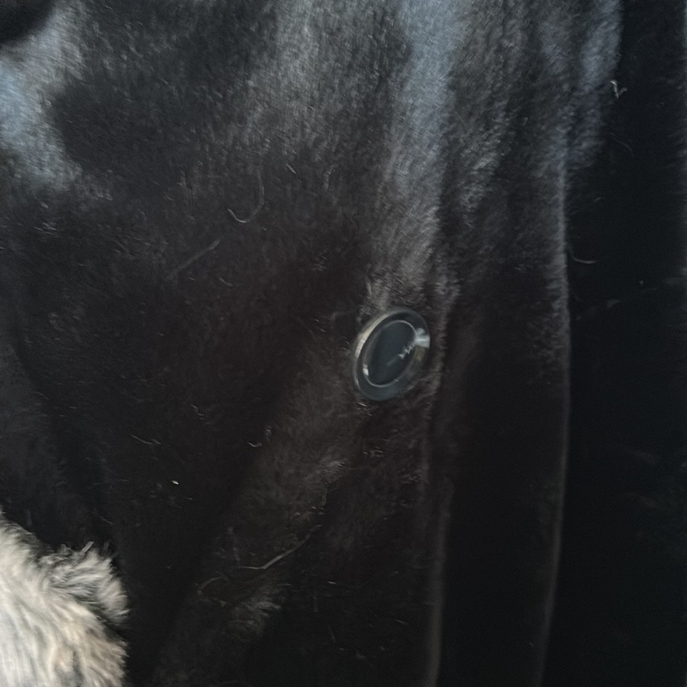 ⭐️SALE⭐️ Rachel Zoe Black Faux Fur Coat NWOT - Picture 9 of 17